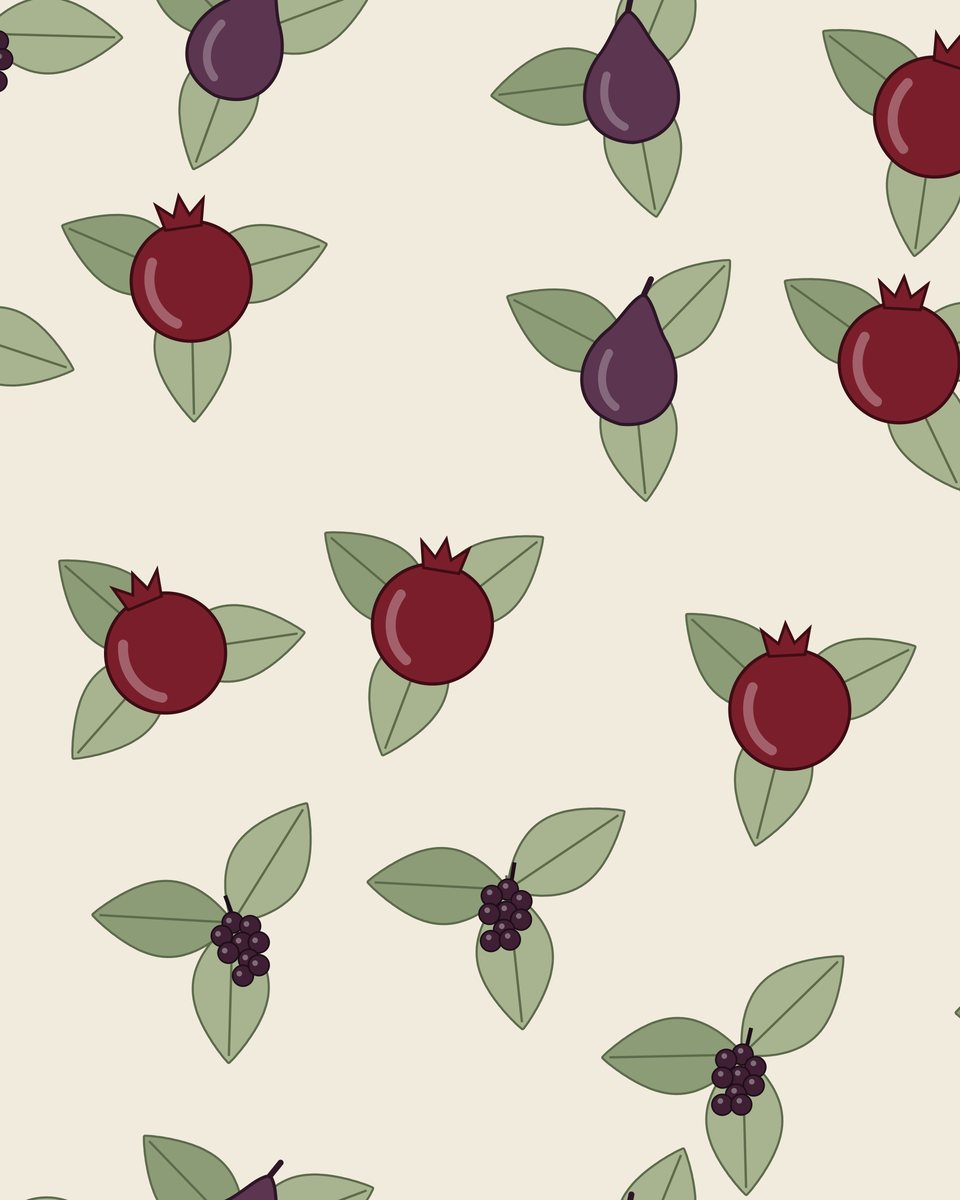Orchard fruit curtain print
